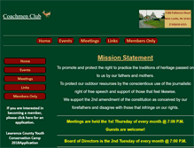 Tablet Screenshot of coachmenclub.com